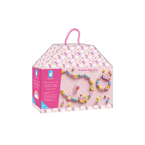 4 bijoux en bois à créer Rainbow Land Janod