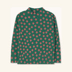 Ribbed T-shirt with Mushroom Print