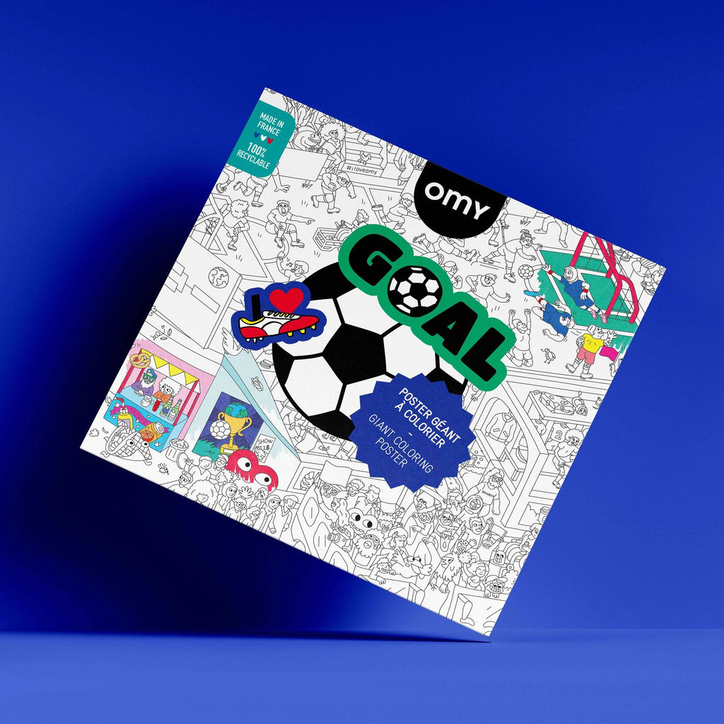 Poster géant à colorier Goal OMY — packaging