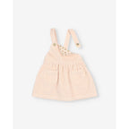 Robe en velours côtelé Rose pâle bébé — BUHO