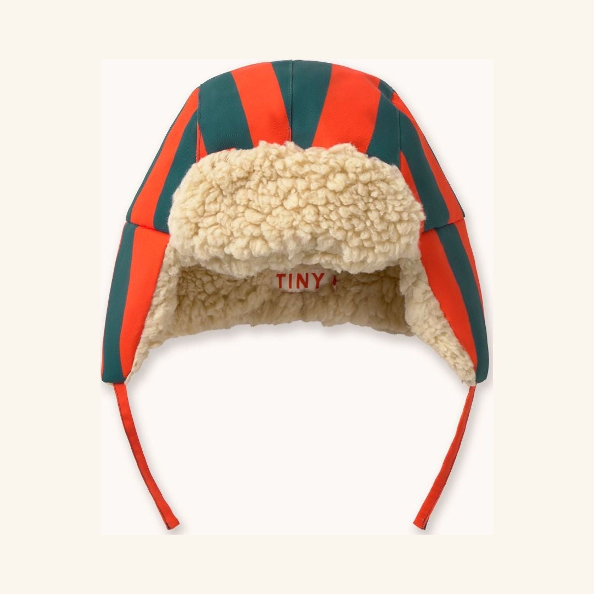 Red Striped Trapper Hat