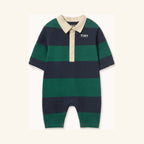 Combinaison Bébé Polo Rayée Marine