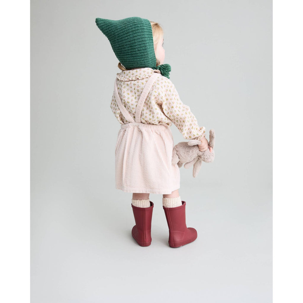 Robe en velours côtelé Rose pâle bébé — BUHO