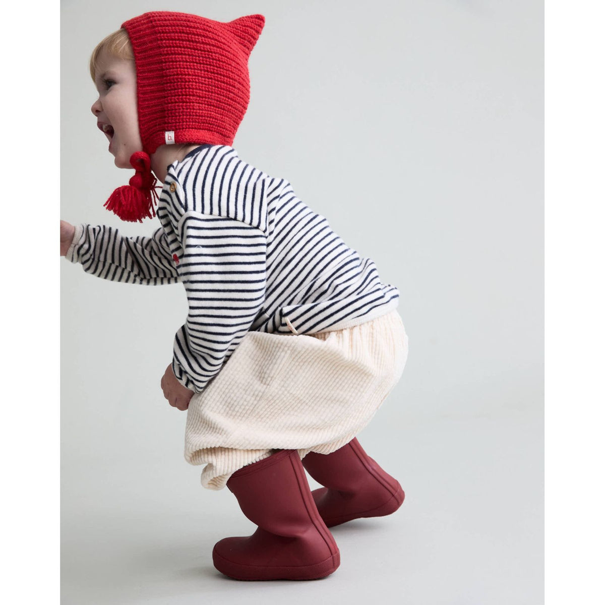 Pantalon en velours côtelé Écru bébé — BUHO