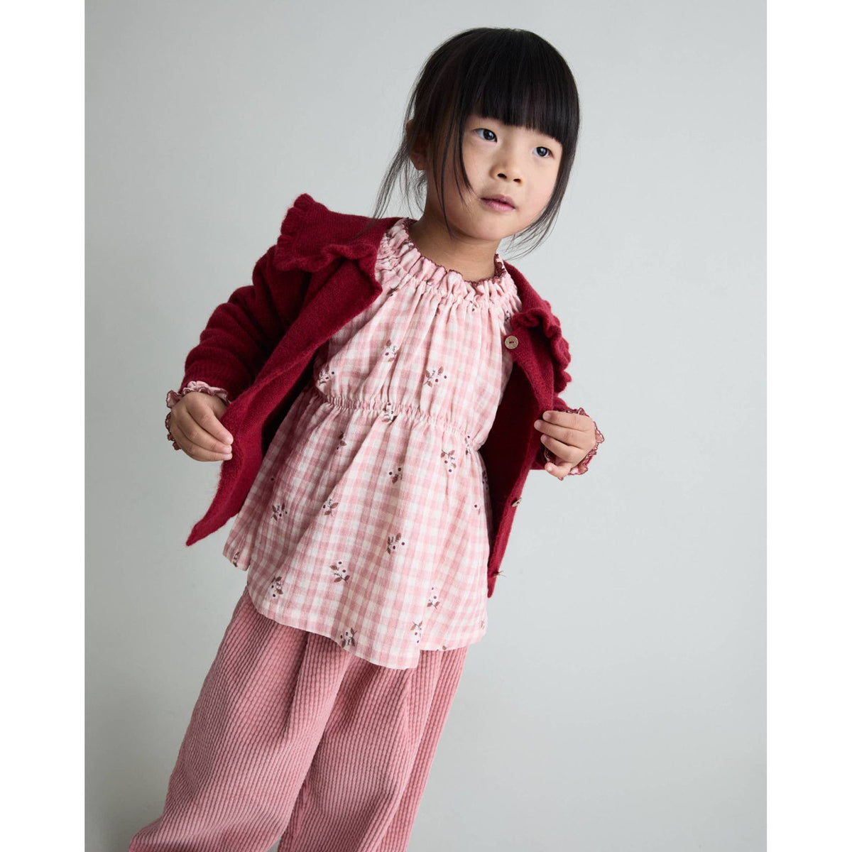 Pantalon en velours côtelé Peony — BUHO