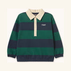 Sweat Polo Rayé Marine