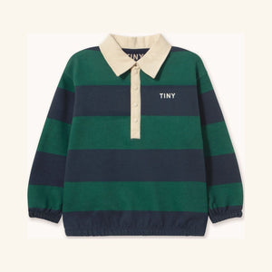Sweat Polo Rayé Marine