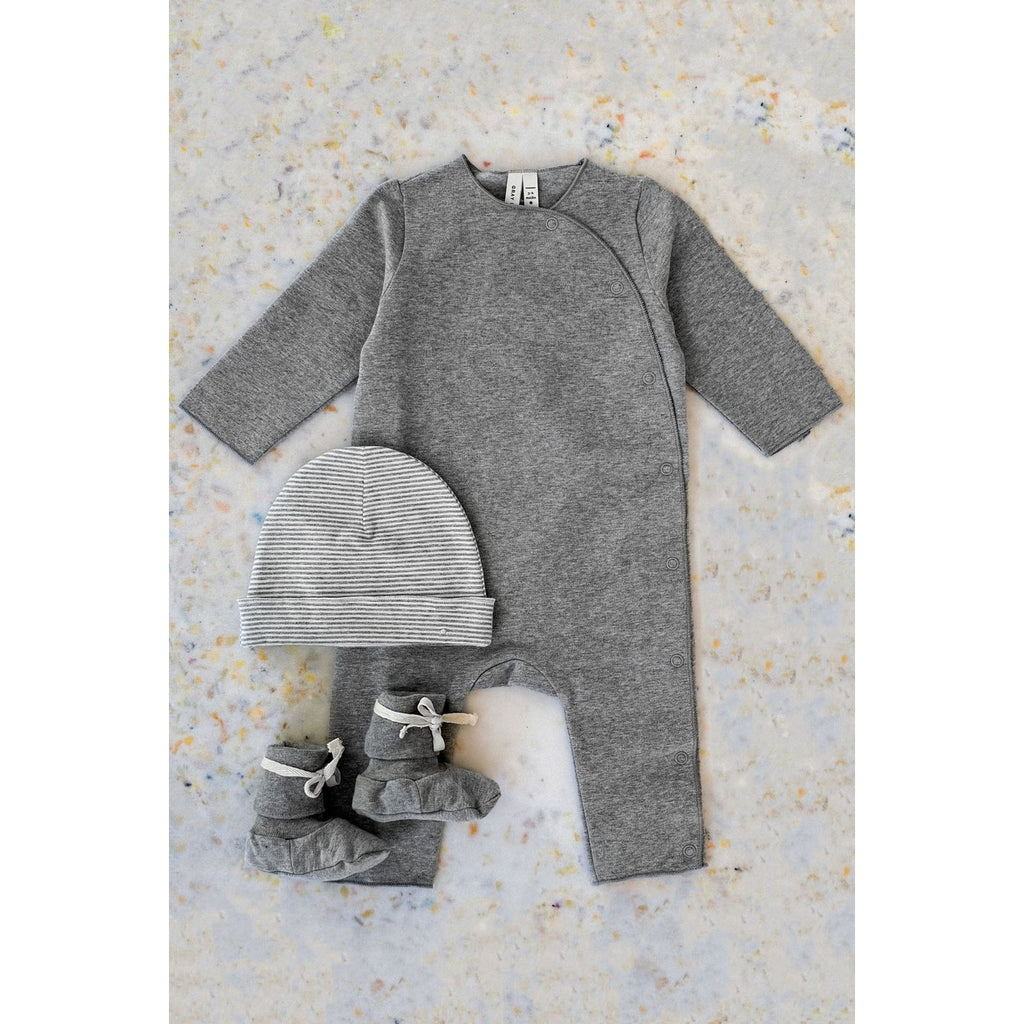 Coffret naissance Gray Label gris chiné contenu — Little Dudes