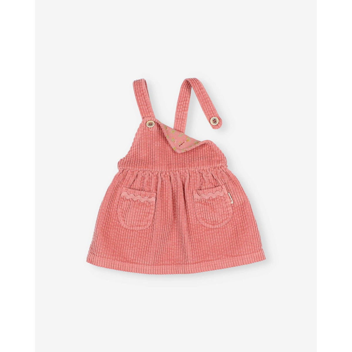 Robe en velours côtelé Peony bébé — BUHO