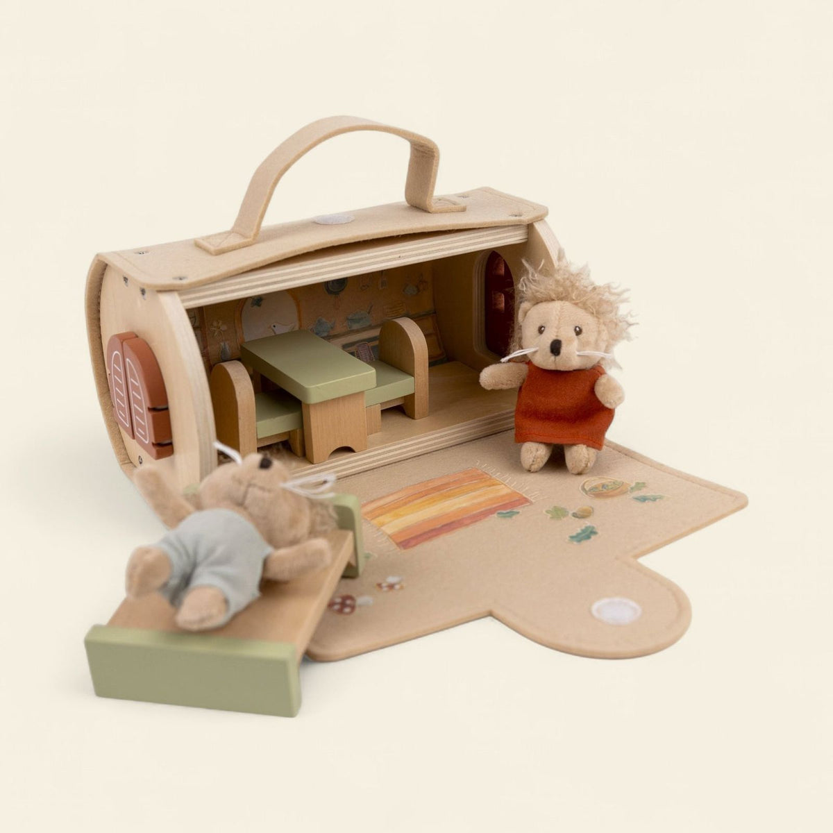Maison en rondins avec amis miniatures Egmont Toys — Little Dudes