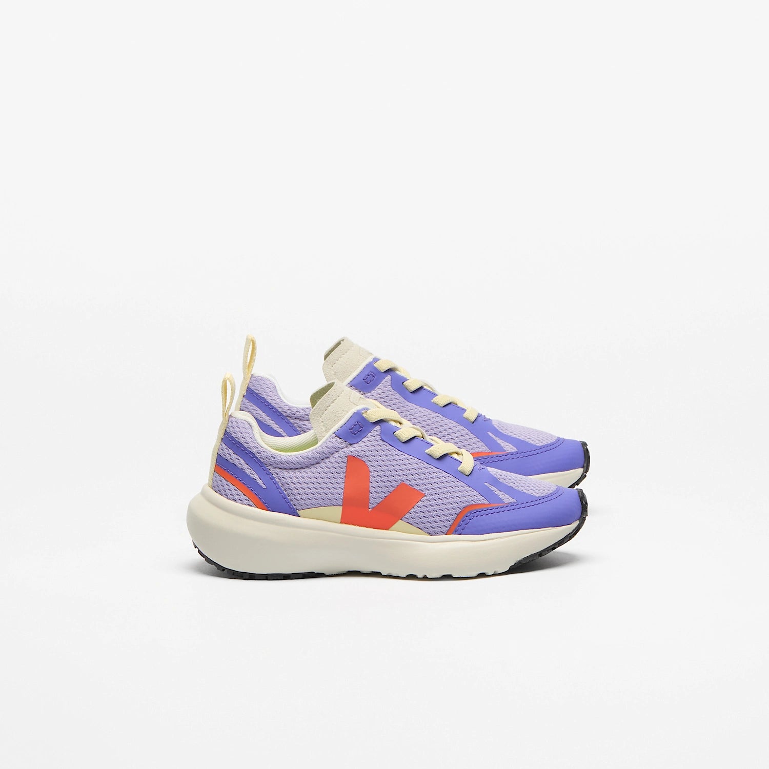 Baskets small canary light alveomesh lavande orange fluo acai VEJA pour enfant