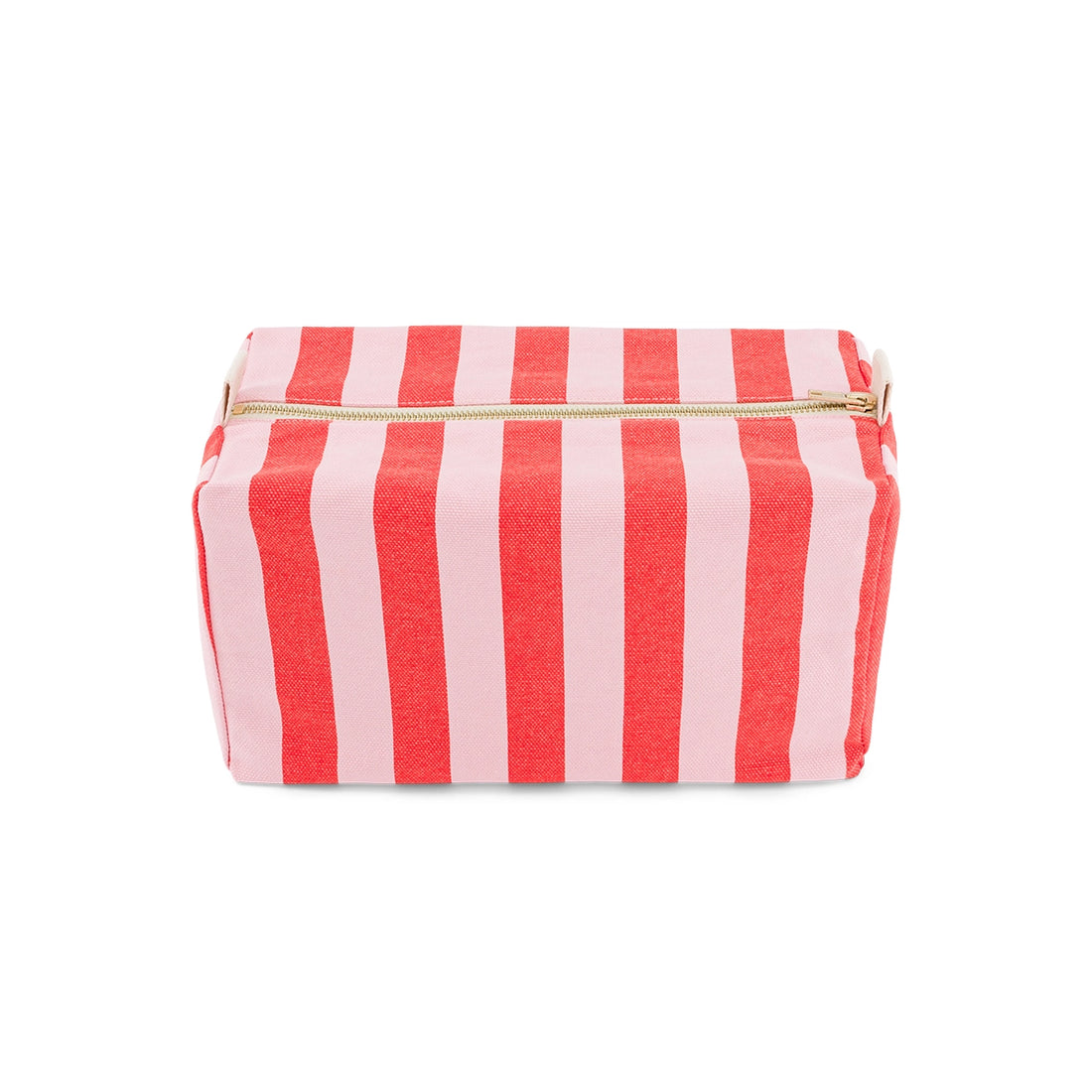 Vic Toiletry Pouch – Orchid & Tomato Stripes