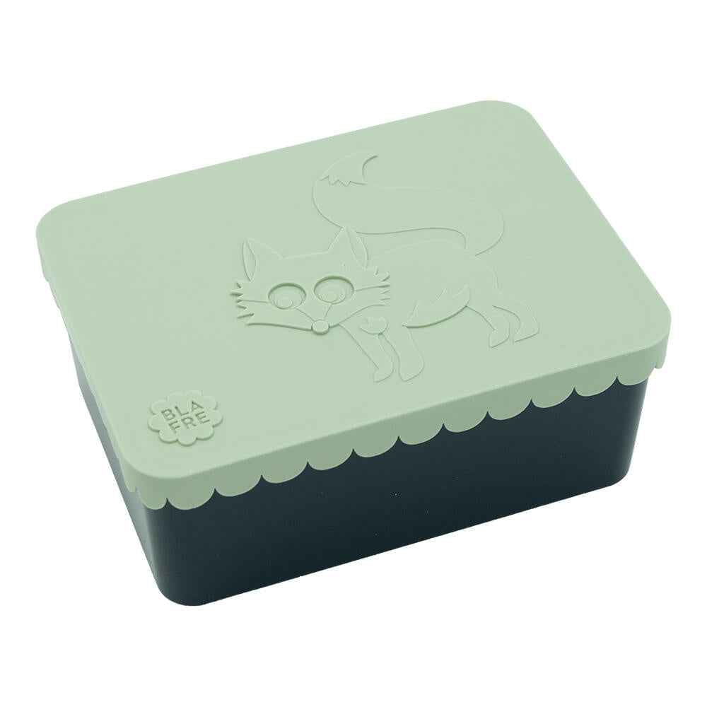 Blafre lunch box 1 compartiment renard vert clair et bleu marin