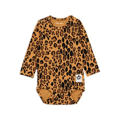 vêtements durables bébés mini rodini body léopard