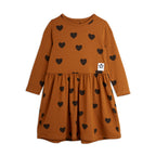 vêtement durable pour enfant Mini Rodini Robe coeurs