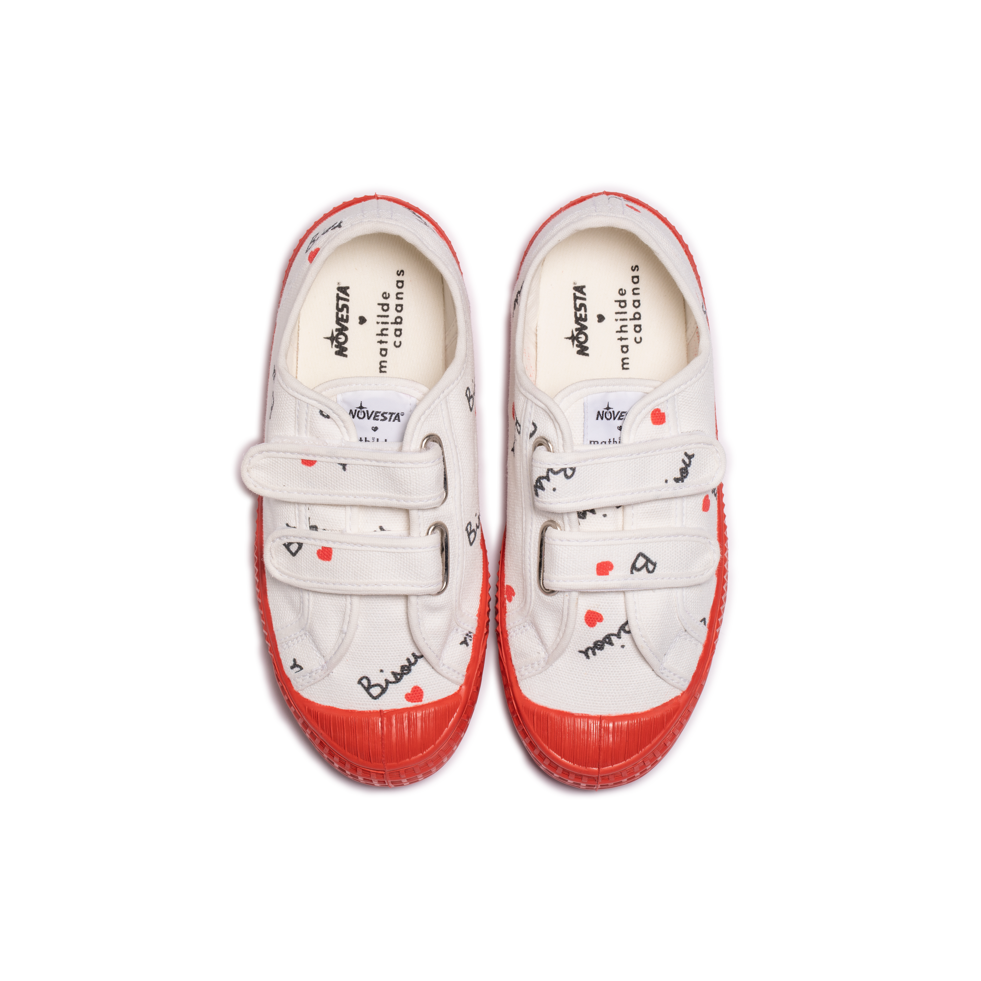 vêtement durable pour enfant Mathilde Cabanas Basket bisou collab NOVESTA X MATHILDE CABANAS