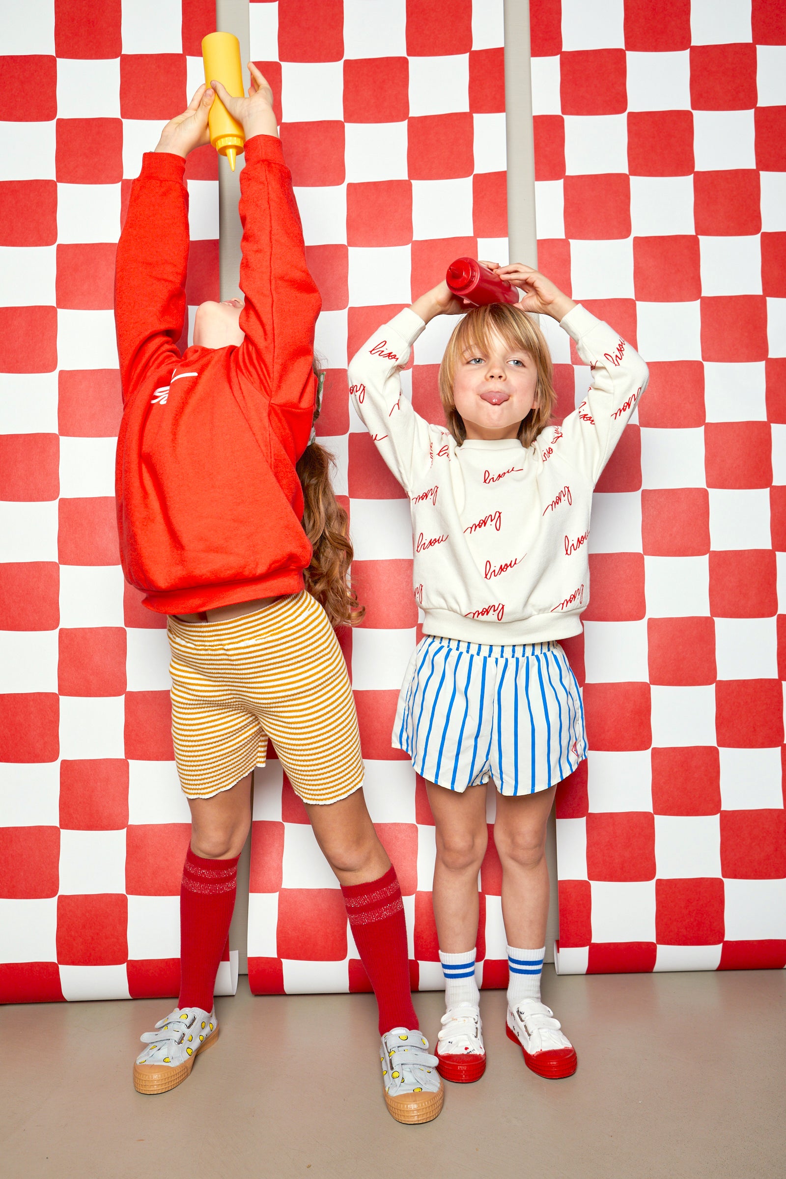 vêtement durable pour enfant Mathilde Cabanas Basket bisou collab NOVESTA X MATHILDE CABANAS