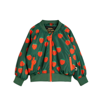 vêtements durables enfants mini rodini Veste baseball fraises