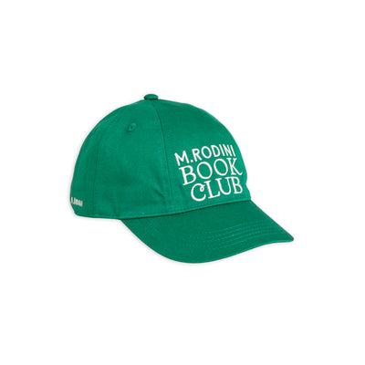 accessoires durables enfants Mini Rodini casquette book club verte