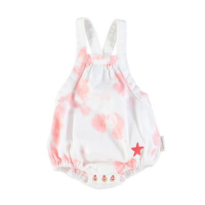 vêtements durables bébés piupiuchick combinaison blanch et rose