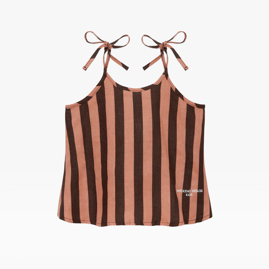 vêtement durable pour enfant Weekend house kids Top rayé en lin