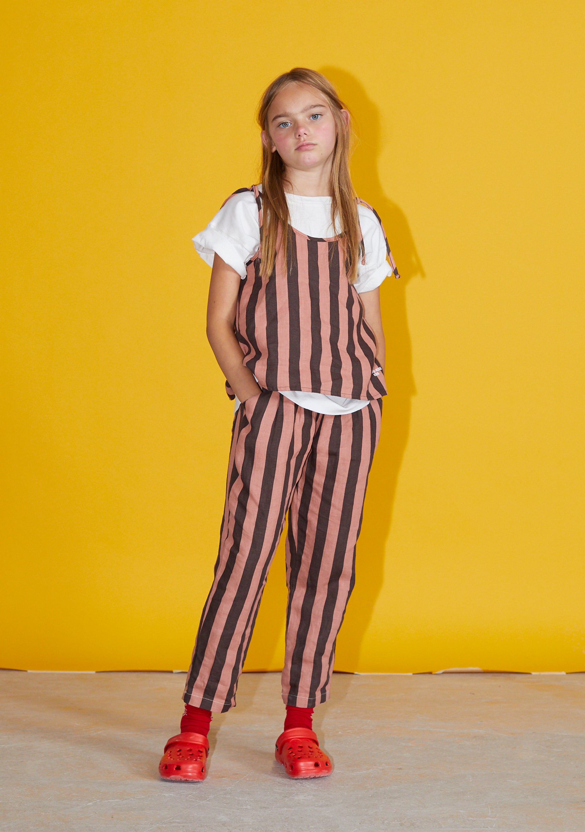 vêtement durable pour enfant Weekend house kids Top rayé en lin