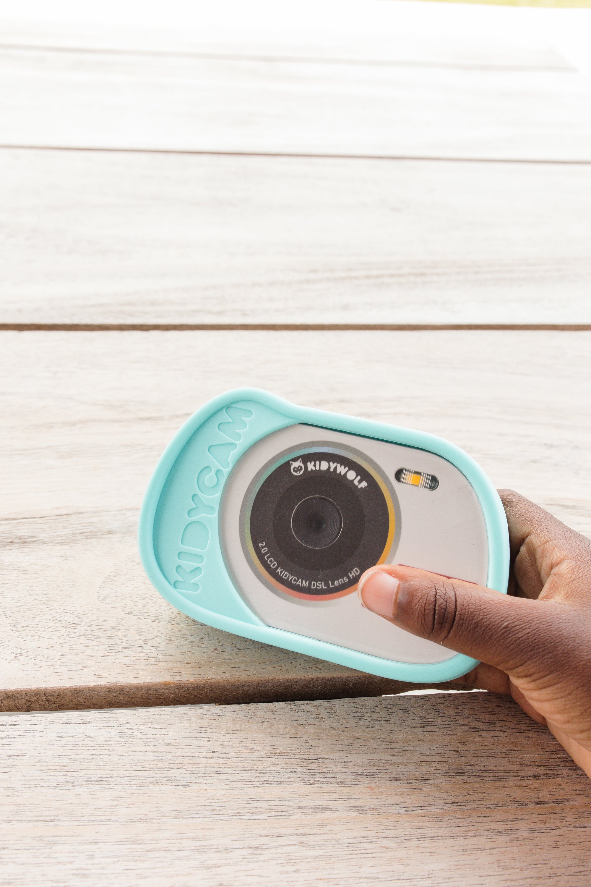 kidywolf Appareil photo enfant et caméra d'action KIDYCAM cyan