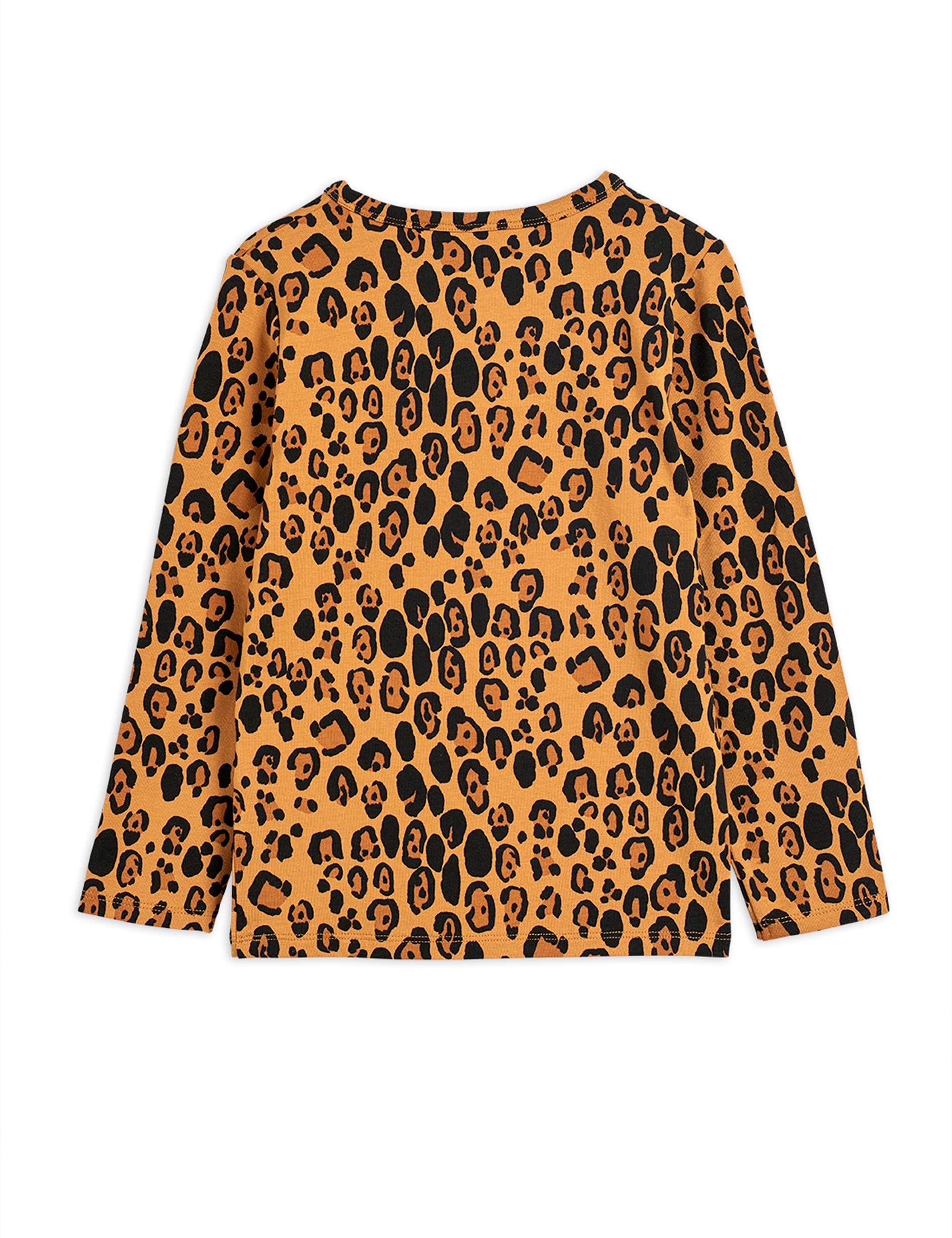 vêtement durable pour enfant Mini Rondini Leopard Long sleeve T-shirt Lyocell