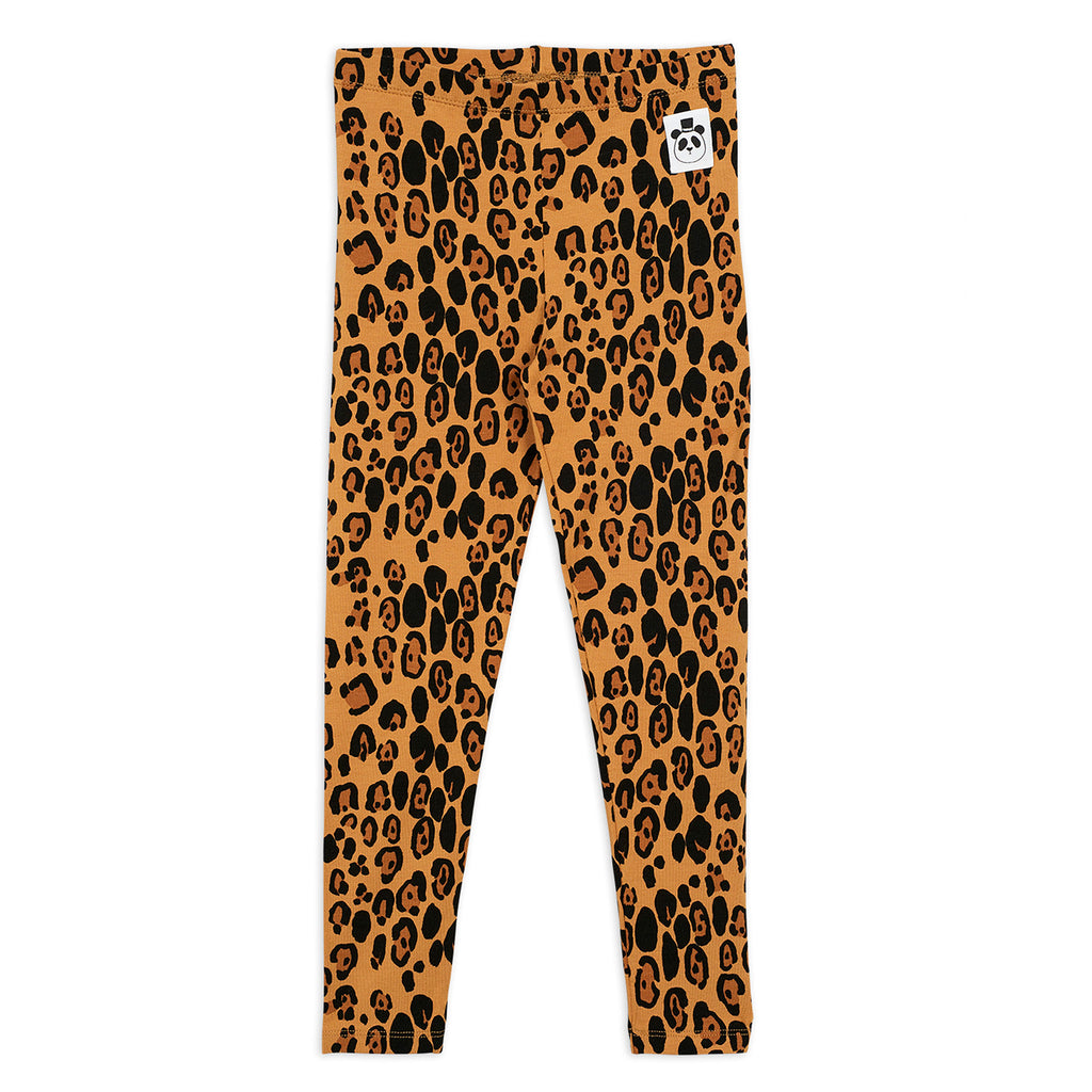 vêtement durable pour enfant Mini Rondini LEGGING LEOPARD LYOCELL