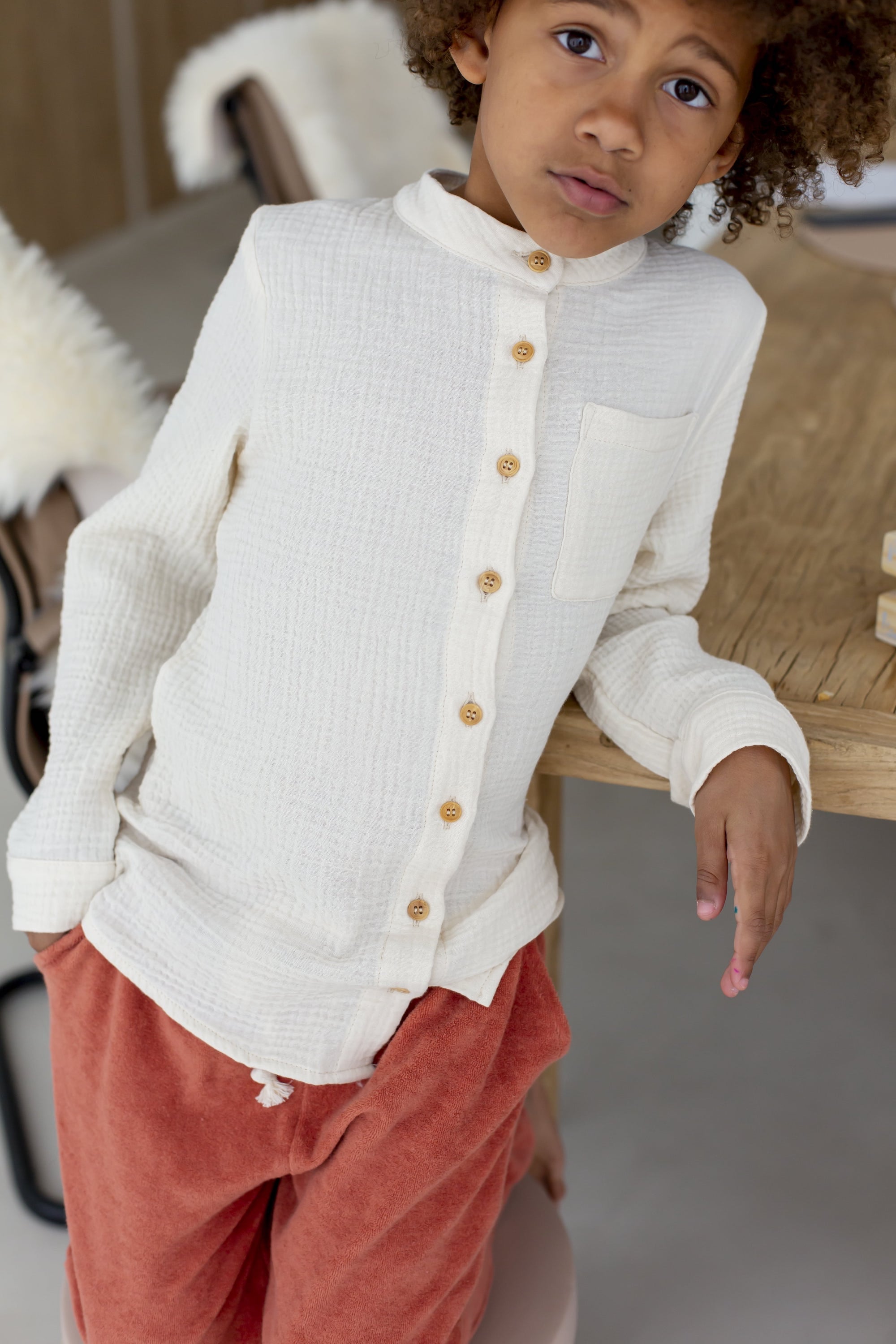 orta Chemise David Ecru