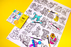 POSTER A COLORIER - ABC OMY