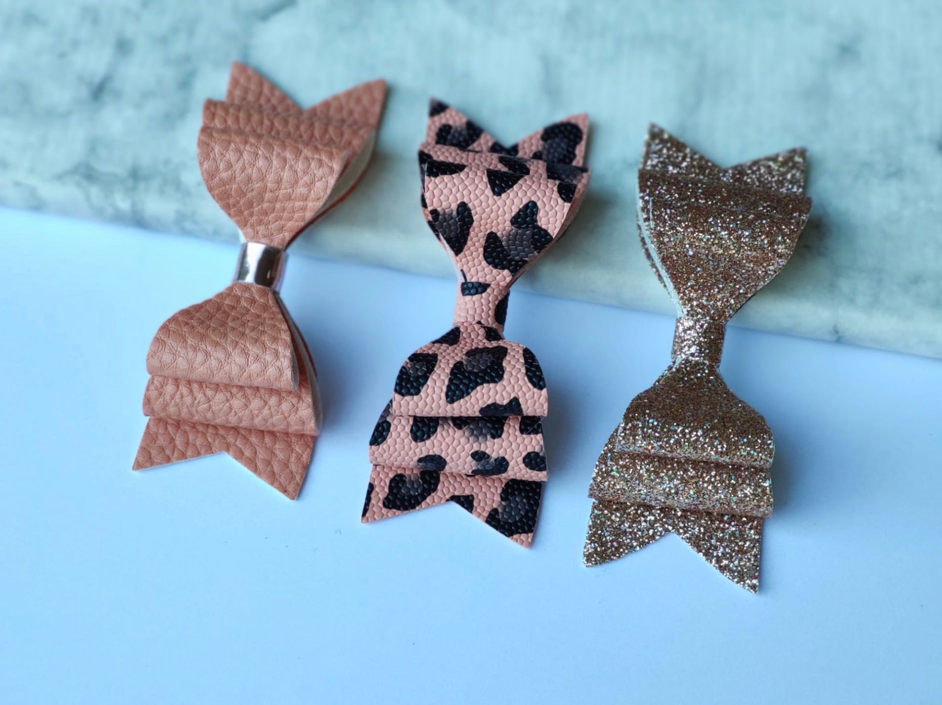 Accessoires cheveux enfants créateur belge gleebee set de 3 noeuds cheveux Anna