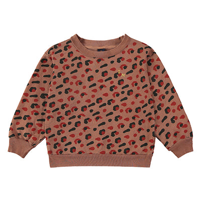 vêtement enfant durable bonmot Sweat léopard 