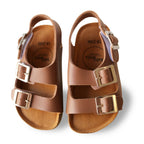 Sandales enfants CHILL cuir végétalien blanches babymocs