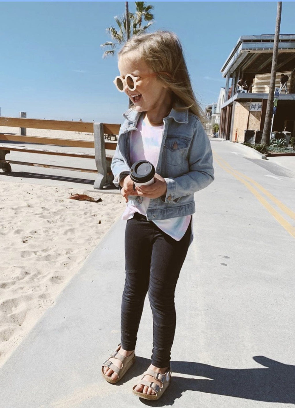 Sandales enfants VACAY cuir végétalien beiges babymocs