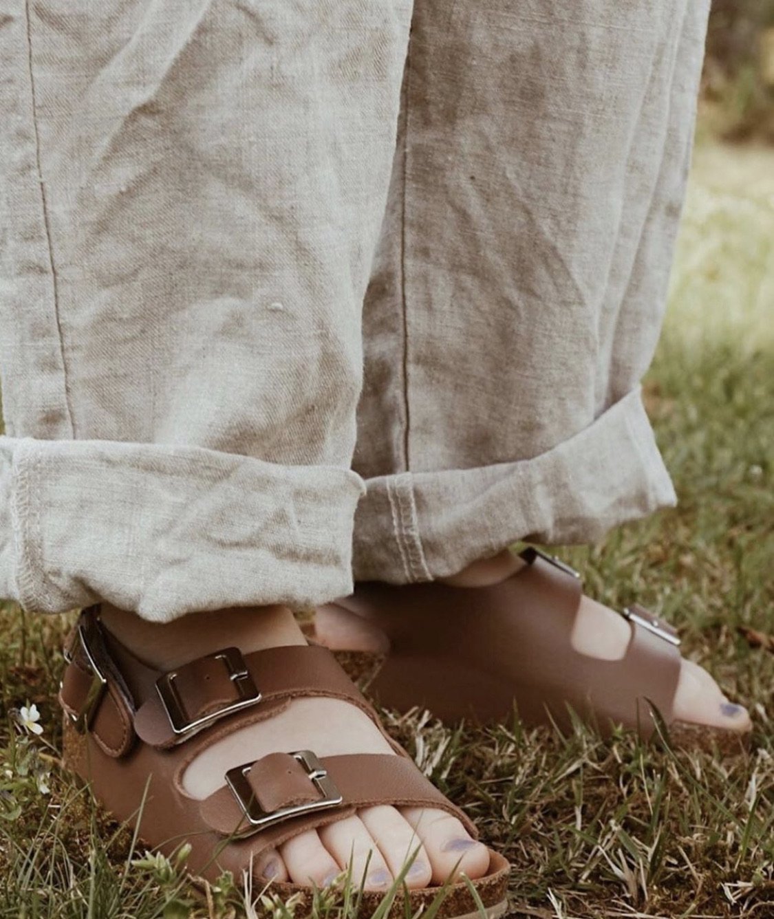 Sandales enfants CHILL cuir végétalien blanches babymocs