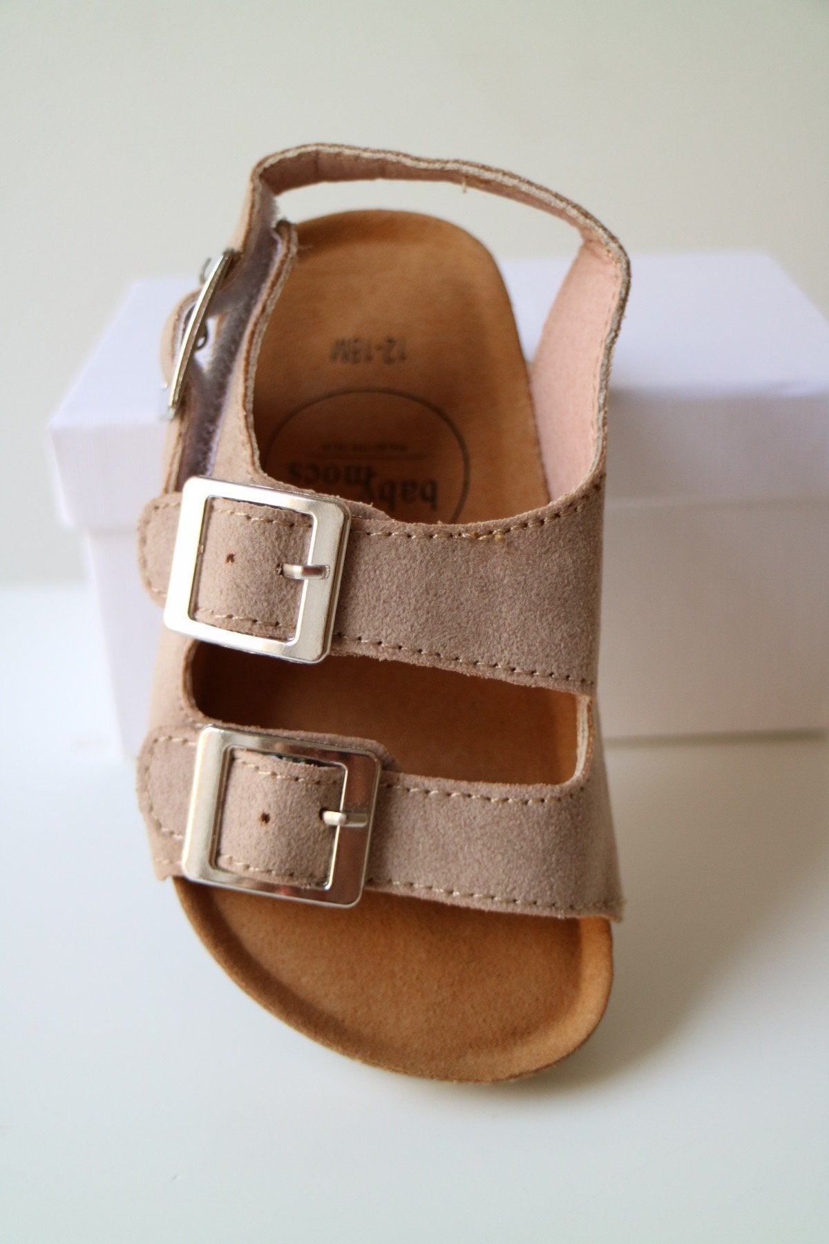 Sandales enfants VACAY cuir végétalien beiges babymocs