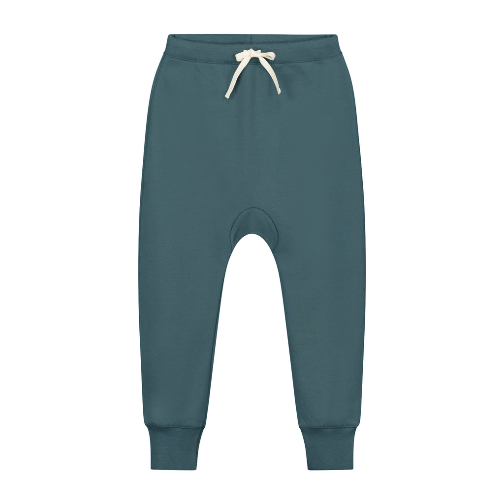 vêtements durables enfants gray label jogging bleu gris