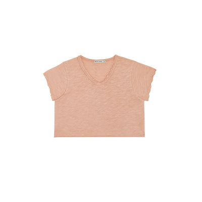 vêtement durable pour enfant the new society  T-shirt abricot coton bio
