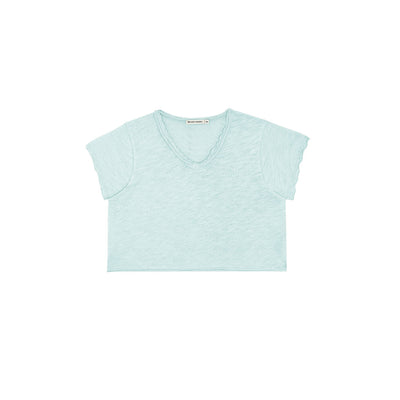 vêtement durable pour enfant the new society  T-shirt bleu coton bio 