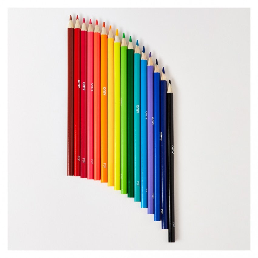 CRAYONS ENFANT OMY CRAYONS POP - BOITE DE 16 CRAYONS DE COULEURS
