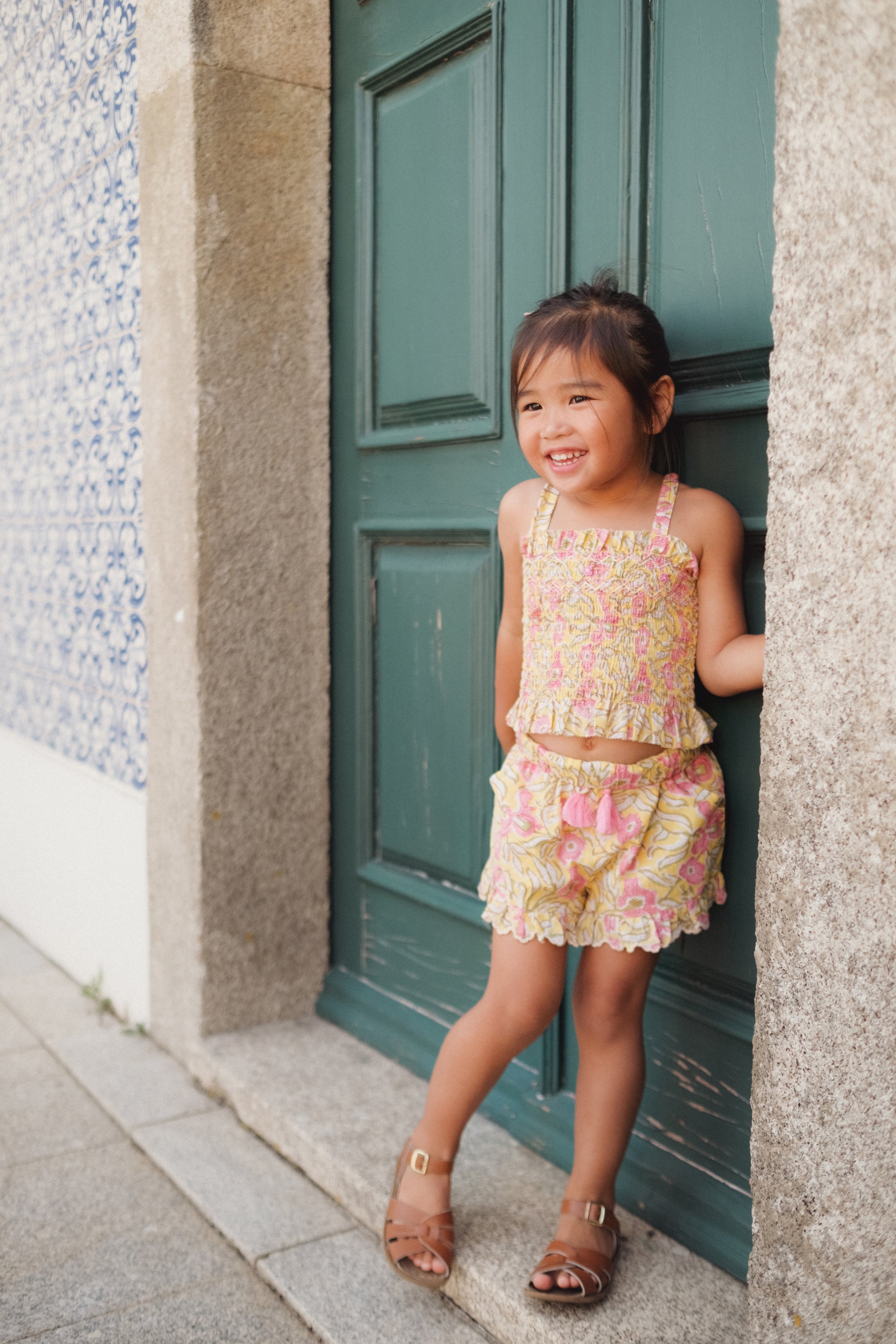 vêtements durables enfants louise misha Top malika lemon patchouli spring