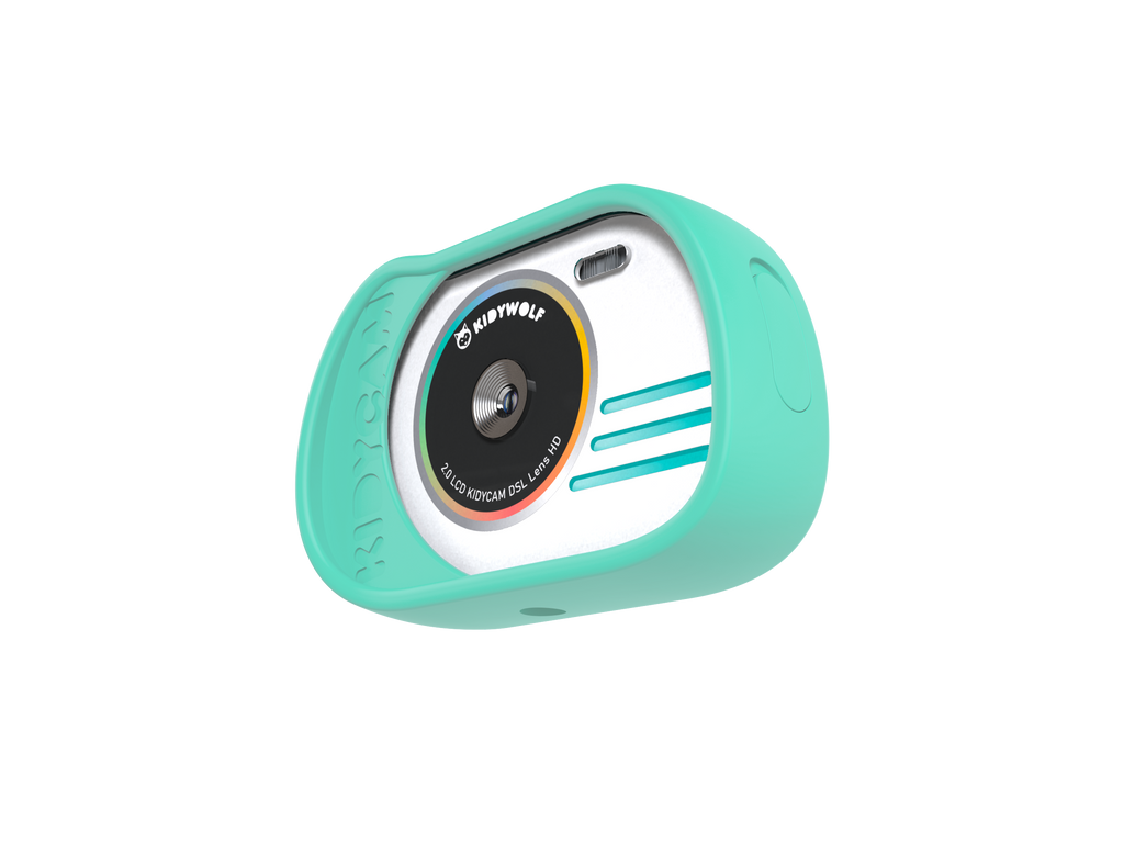kidywolf Appareil photo enfant et caméra d'action KIDYCAM cyan