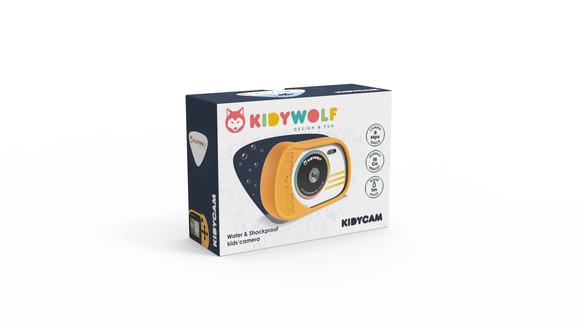 Appareil photo  enfant et camera d'action KIDYCAM Jaune