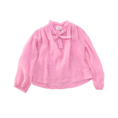 vêtement durable pour enfant longlivethequeen Blouse noeud rose