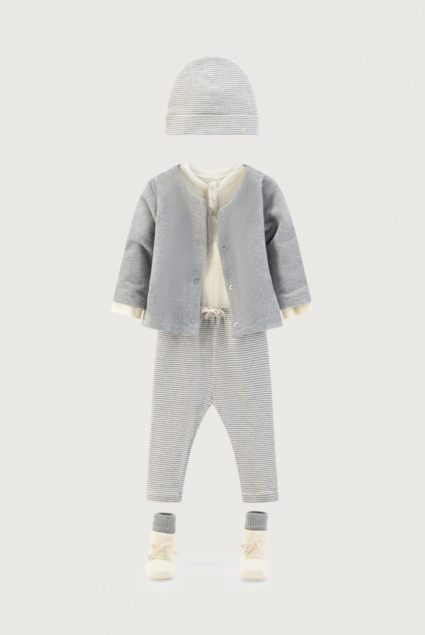 vêtements durables bébés gray label legging bébé rayé