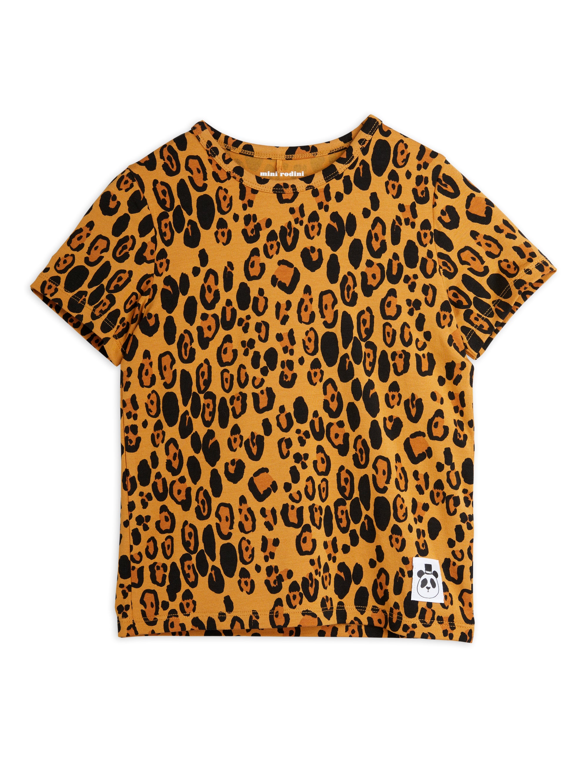 vêtements durables bébés mini rodini t-shirt léopard