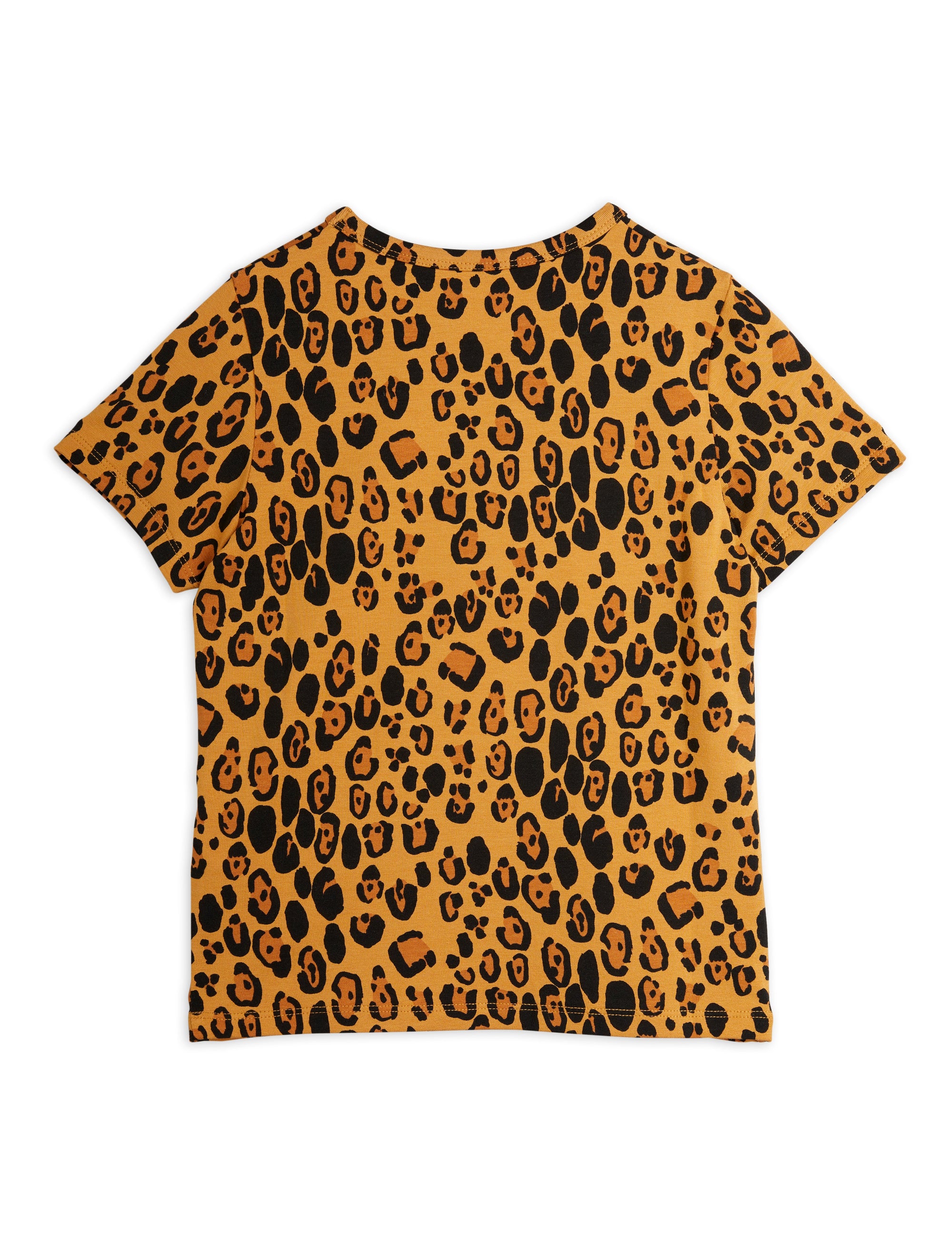 vêtement durable pour enfant Mini Rodini T-shirt beige léopard
