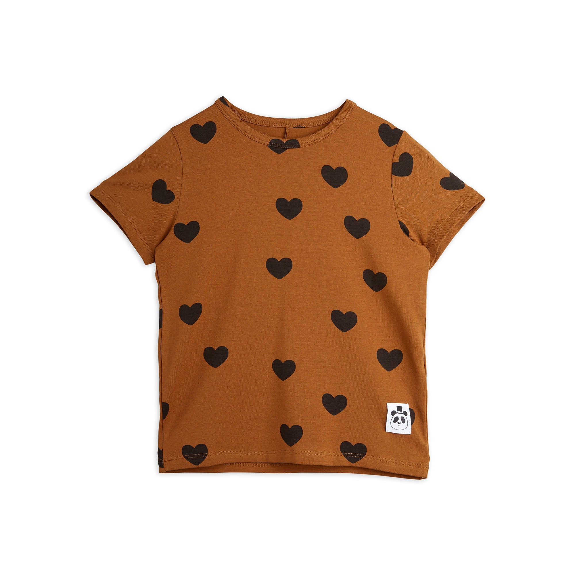 Brown hearts baby t-shirt