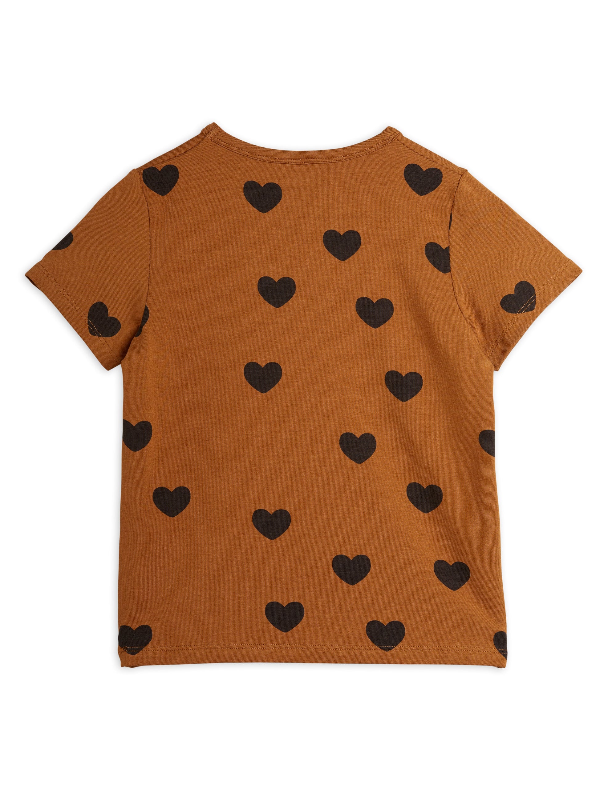 Brown hearts baby t-shirt